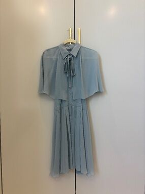Alberta Ferretti Two piece Cape Dress